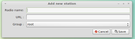 Adding a radio station bookmark